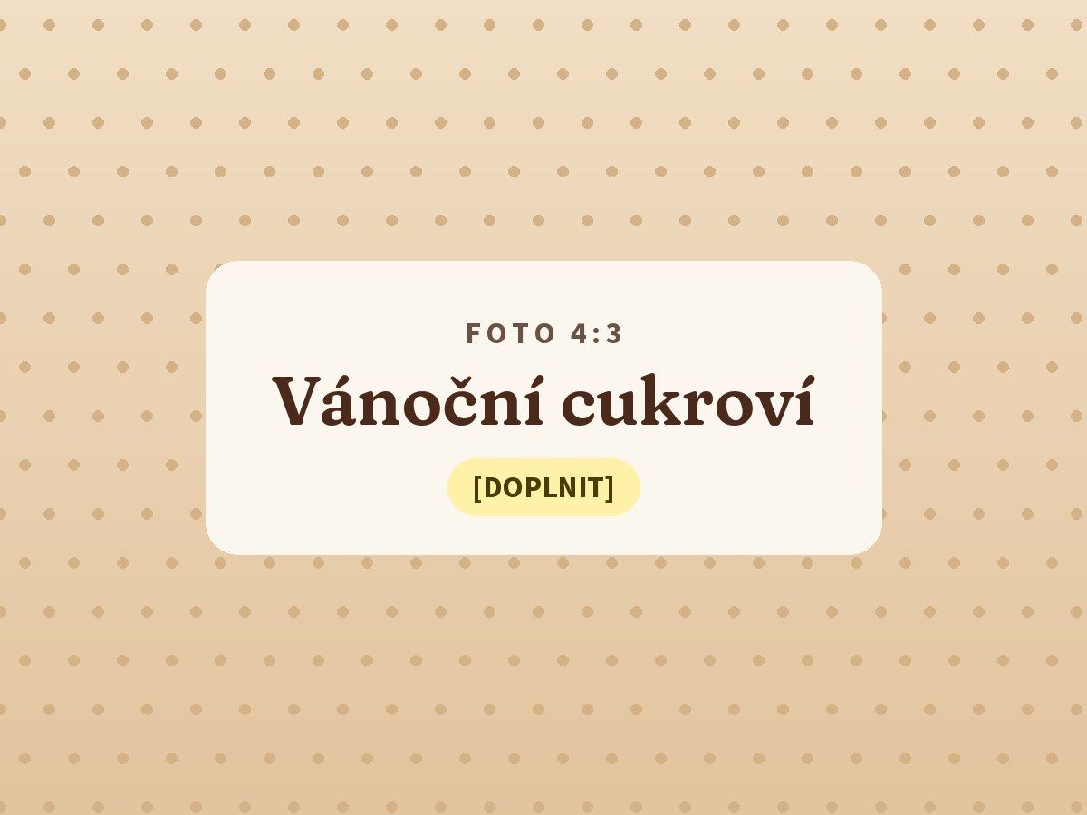 Vánoční cukroví z naší výroby